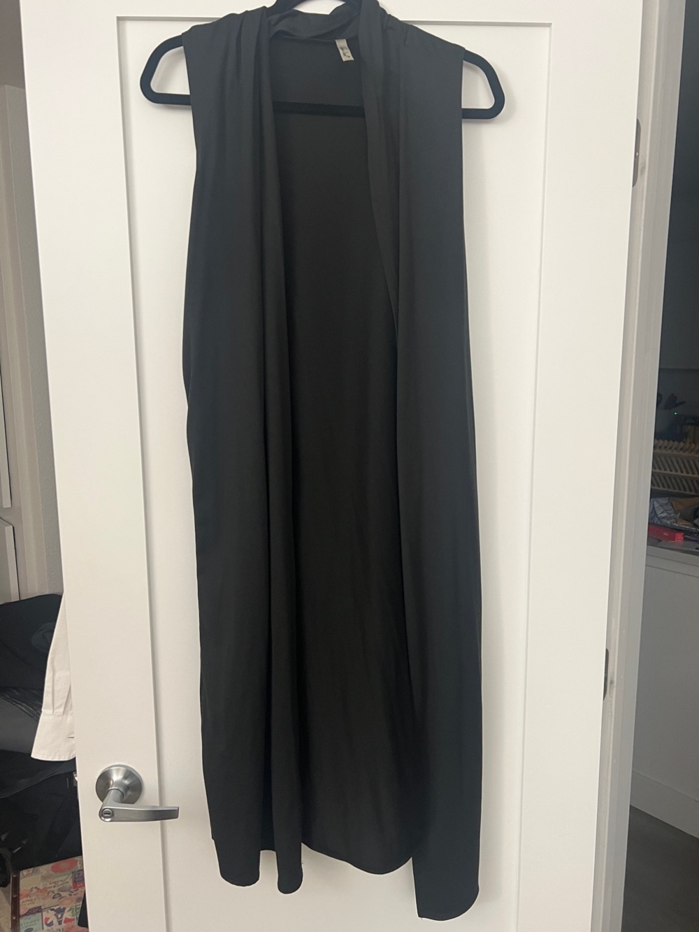 Black Sleeveless Long Cardigan - Women Sweaters Cardigans